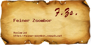 Feiner Zsombor névjegykártya